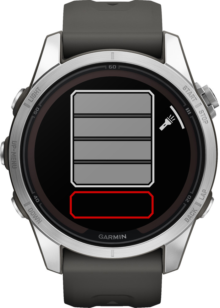 Garmin Fenix 7S Pro Solar Zilver 42mm voorkant