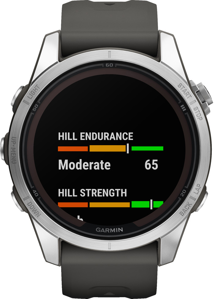 Garmin Fenix 7S Pro Solar Zilver 42mm voorkant