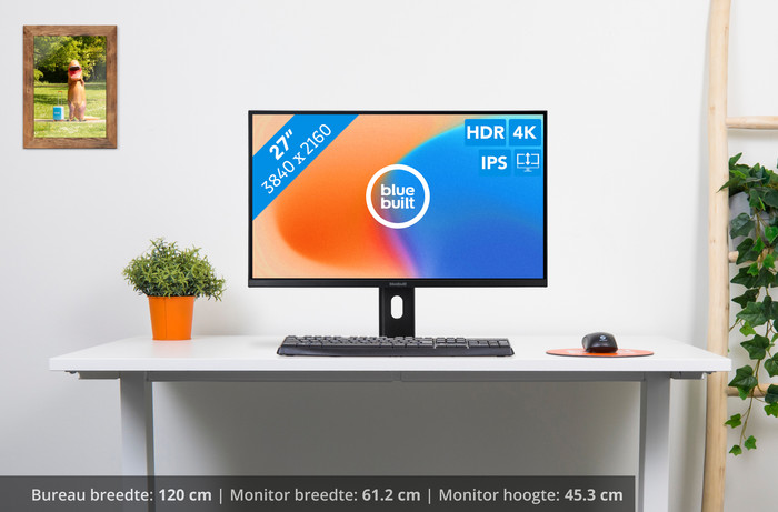 BlueBuilt 27 inch 4K Monitor visual Coolblue 1
