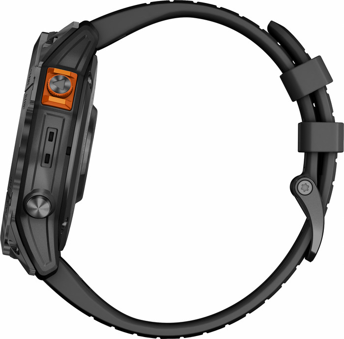 Garmin Fenix 7X Pro Solar Black 51mm left side