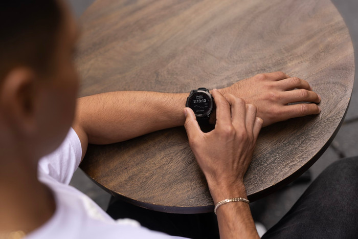 Garmin Fenix 7X Pro Solar Black 51mm product in use