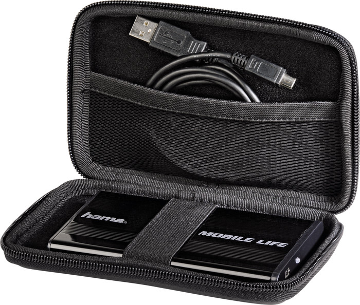 Hama 2,5 Zoll HDD Case Eva Schwarz produkt in gebrauch