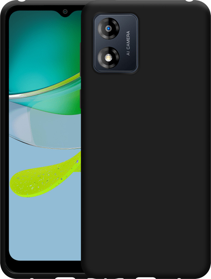Just in Case Soft Design Motorola Moto E13 Back Cover Zwart null