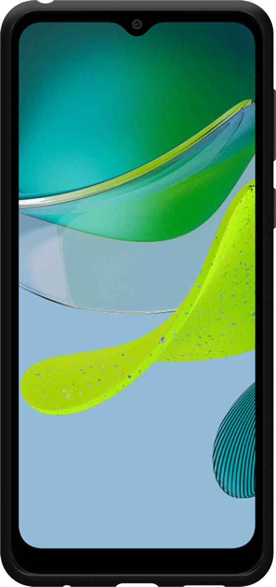 Just in Case Soft Design Motorola Moto E13 Back Cover Zwart voorkant