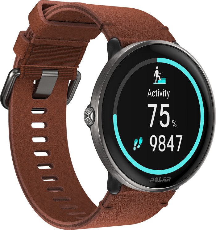Polar Ignite 3 Titanium/Brown left side