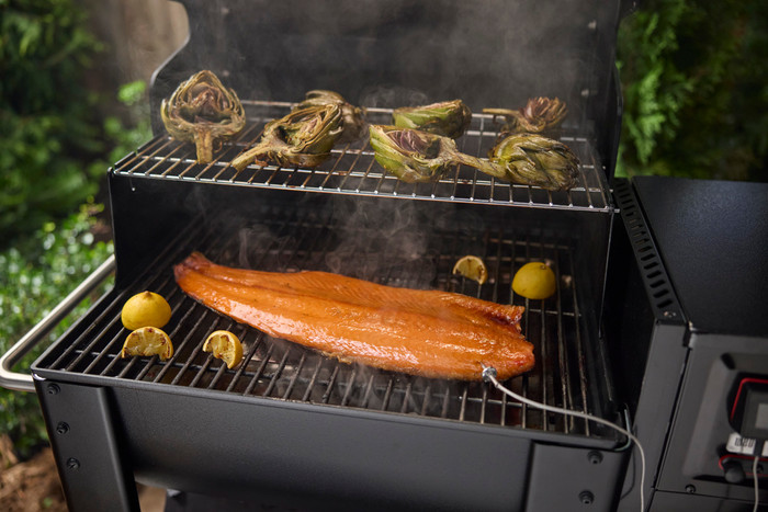 Weber Smoque XL product in gebruik