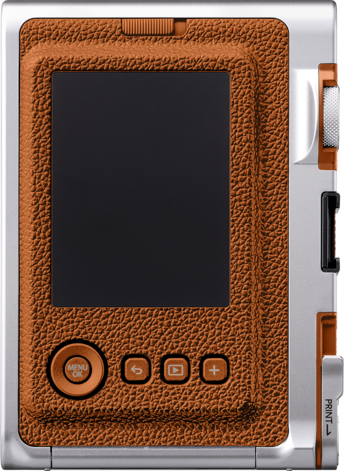 Fujifilm Instax Mini EVO Bruin achterkant
