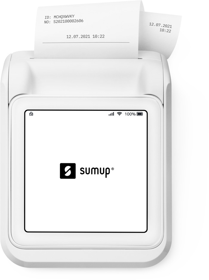 SumUp Solo 4G Portable Card Reader + Charging Dock with Printer Main Image