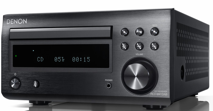 Denon D-M41DAB Zwart voorkant