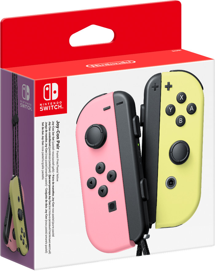 Nintendo Switch Joy-Con set Roze/Geel verpakking