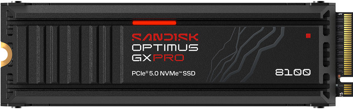 SANDISK Optimus GX PRO 8100 1TB Heatsink PCIe 5.0 NVMe SSD Main Image