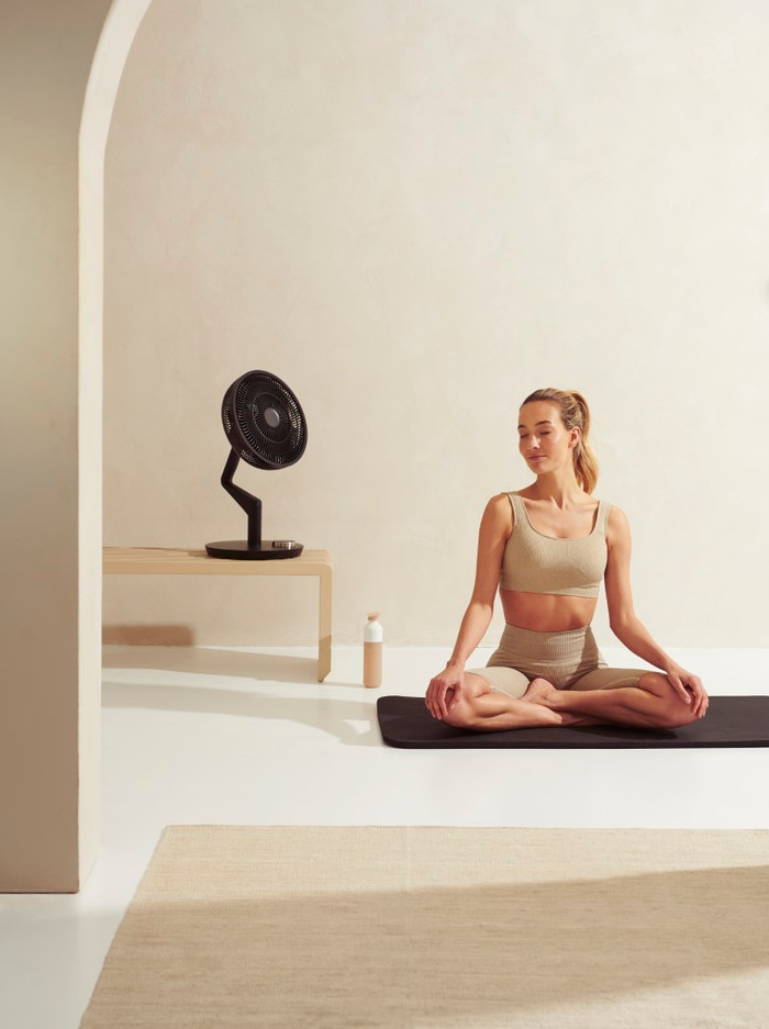 Duux Whisper Ultimate Smart Zwart (zonder accu) product in gebruik