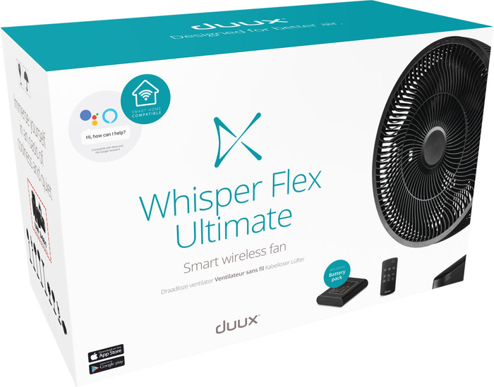 Duux Whisper Ultimate Smart Zwart (zonder accu) verpakking