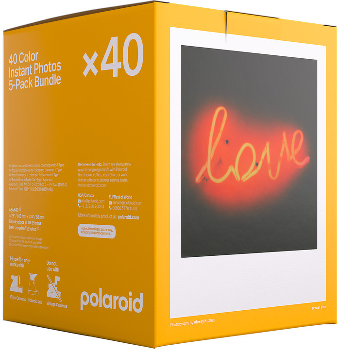 Polaroid Color Instant Photo Paper i-Type Film (40 pieces) null