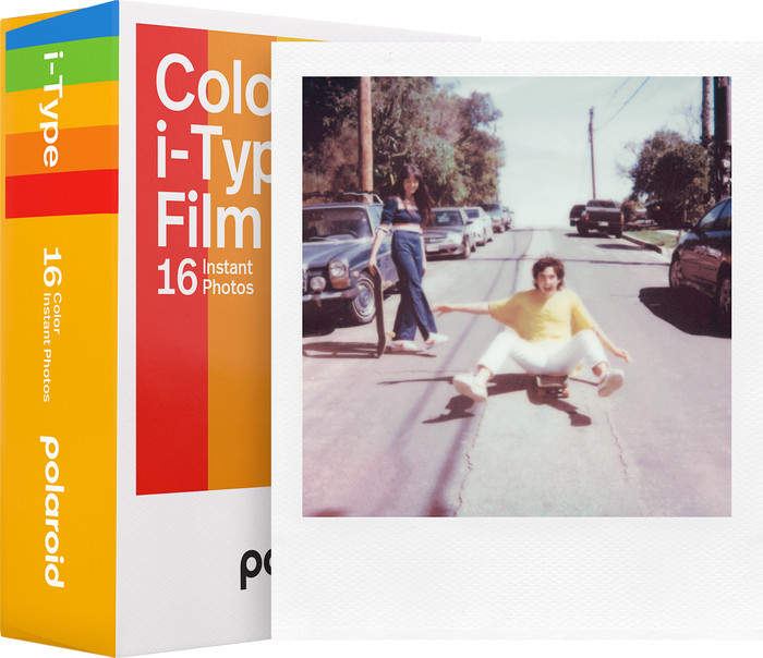 Polaroid Color Instant Photo Paper i-Type Film (16 sheets) product in use