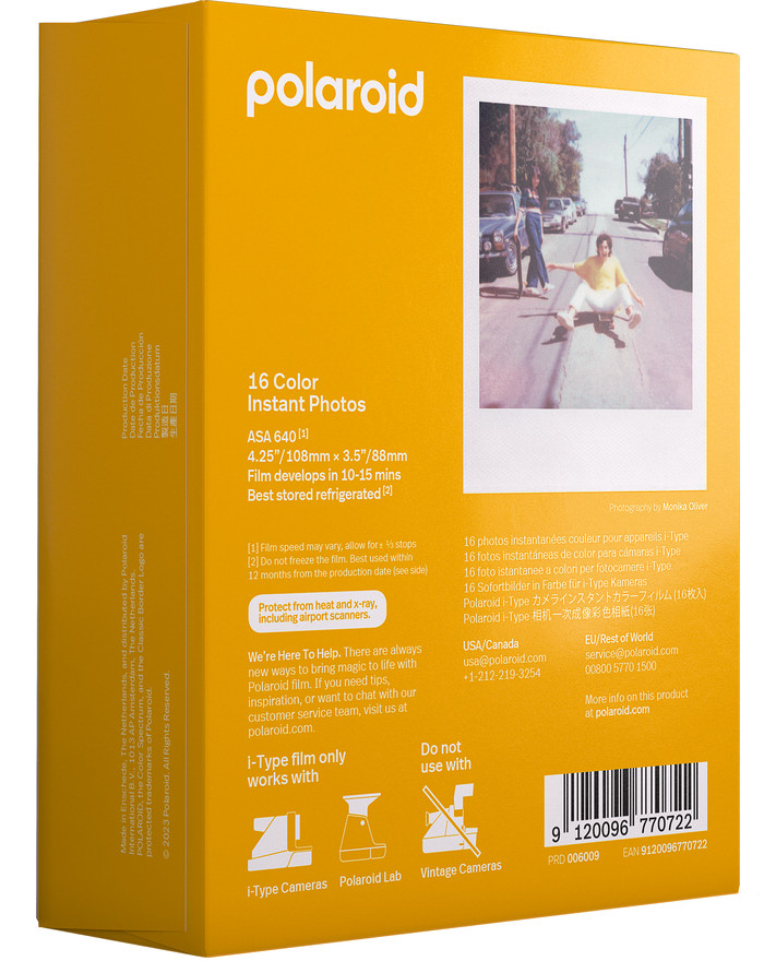 Polaroid Color Instant Photo Paper i-Type Film (16 sheets) null