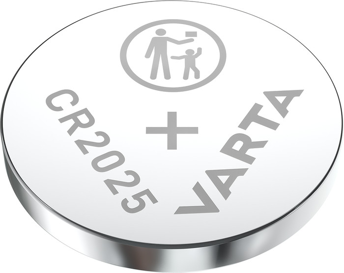 Varta Lithium Coin CR2025 BLI 5 stuks voorkant