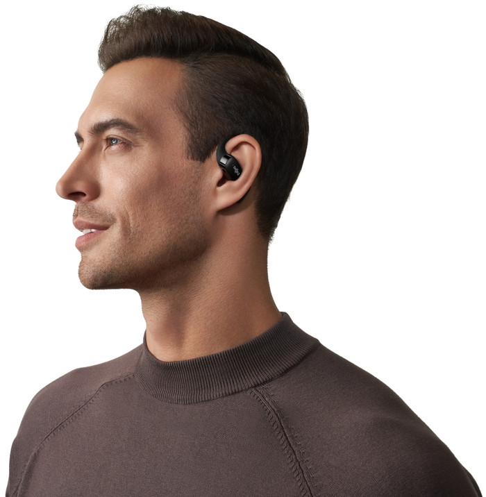 Shokz OpenFit Black product in use