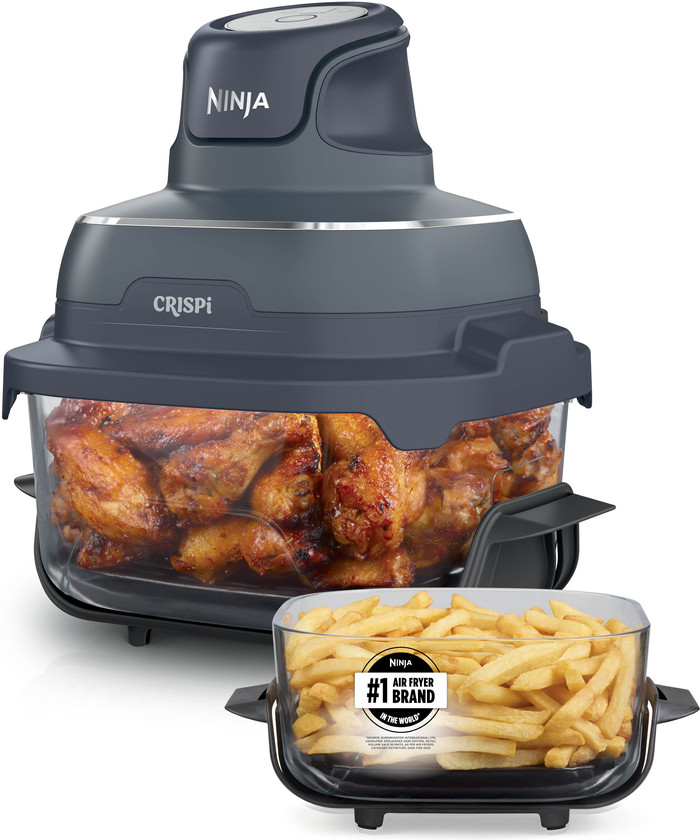 Ninja CRISPi 4-in-1 Glazen Airfryer Blauw rechterkant
