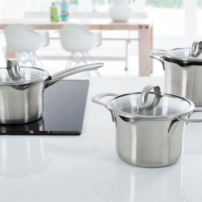 BK Wave Pannenset 4-delig product in gebruik