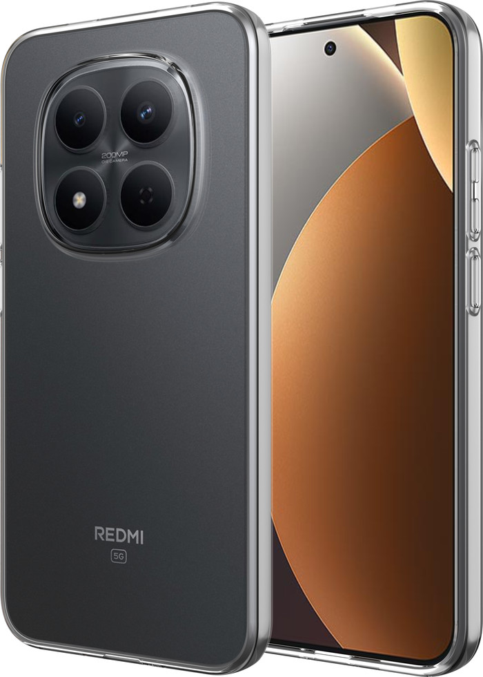 Just in Case Soft Design Xiaomi Redmi Note 15 Pro 5G Back Cover Transparant voorkant