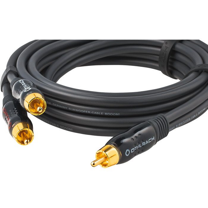 Oehlbach BOOOM! RCA to 2x RCA 2m Anthracite null
