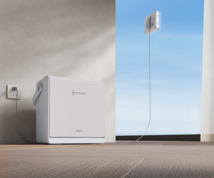 Ecovacs WINBOT W2S Pro Omni product in gebruik
