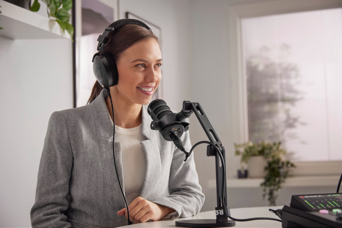 Rode Rodecaster Duo Zwart product in gebruik