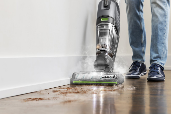 Bissell CrossWave Hydrosteam PET Pro product in gebruik