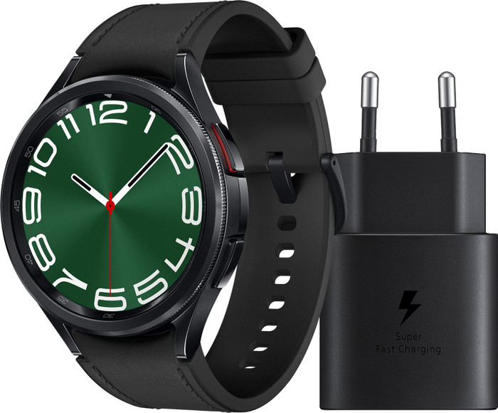 Samsung Galaxy Watch 6 Classic Zwart 47mm + Samsung Oplader Main Image