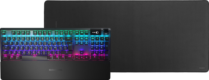 Steelseries Apex 5 AZERTY + BlueBuilt Gaming Mouse Pad XL Main Image