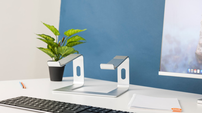 BlueBuilt Fixed Laptop Stand 10 - 17 Inches front