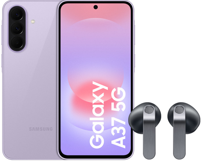 Samsung Galaxy A37 256GB Roze 5G + Samsung Galaxy Buds4 Zwart Main Image