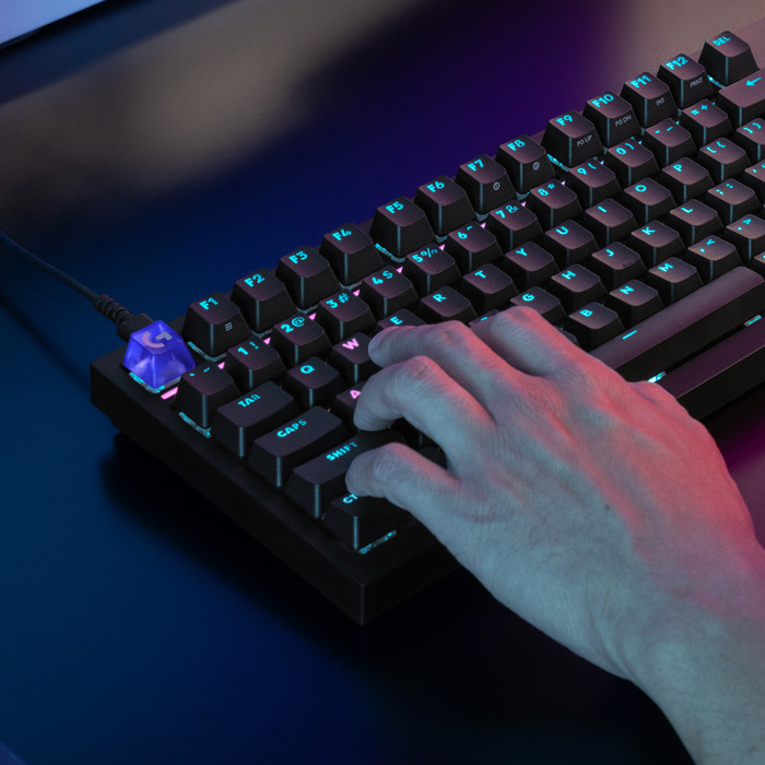 Logitech G316 X 98 Bedrade Gaming Toetsenbord Qwerty Zwart product in gebruik