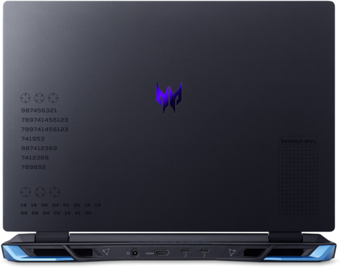 Acer Predator Helios Neo 16 PHN16-71-95EY Azerty achterkant