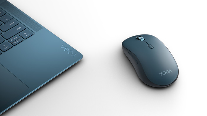Lenovo Yoga Bluetooth Stille Muis Tidal Teal achterkant