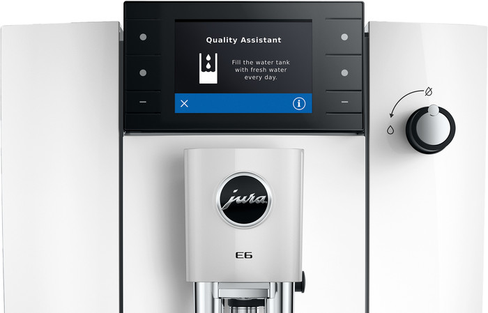 JURA E6 Piano White (ED) detail