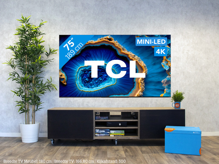 TCL QD Mini-led 75C803 (2023) visual Coolblue 1