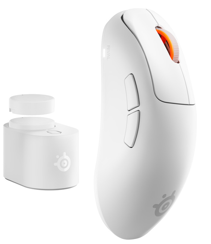 SteelSeries Rival Pro WL Draadloze Gaming Muis Wit samengesteld product