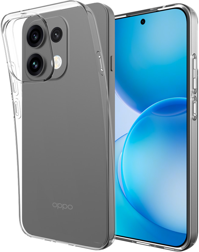 Just in Case Soft Design OPPO Reno16 / Reno16 Pro Back Cover Transparant linkerkant
