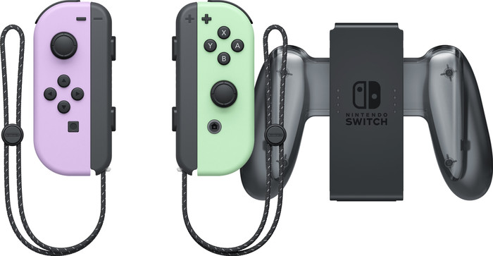 Nintendo Switch Joy-Con Pastel Set Paars/Groen + Nintendo Switch Joy-Con Charge Grip Main Image