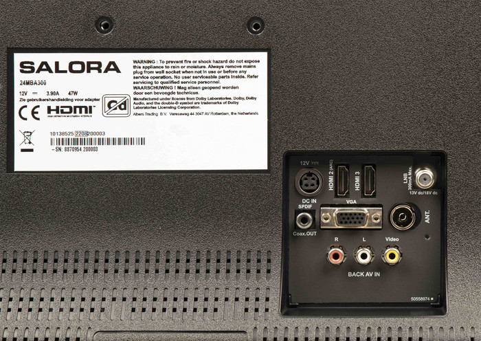 Salora 24MBA300 detail