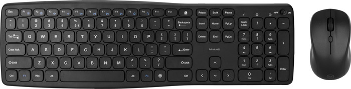 BlueBuilt Draadloos USB Toetsenbord QWERTY + BlueBuilt Nexum Draadloze Muis Main Image