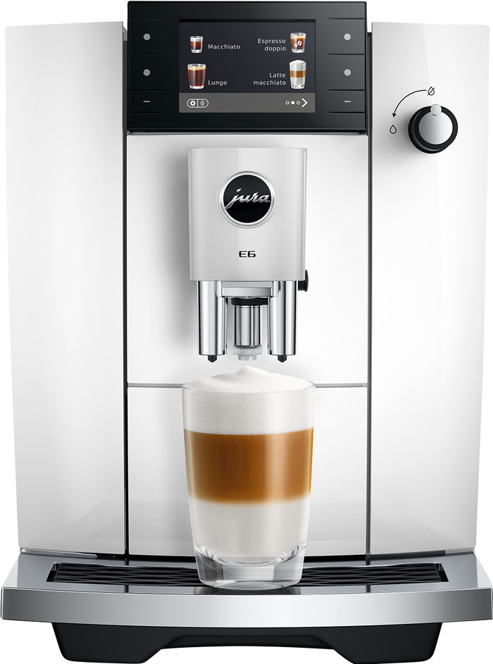 JURA E6 Piano White (ED) voorkant