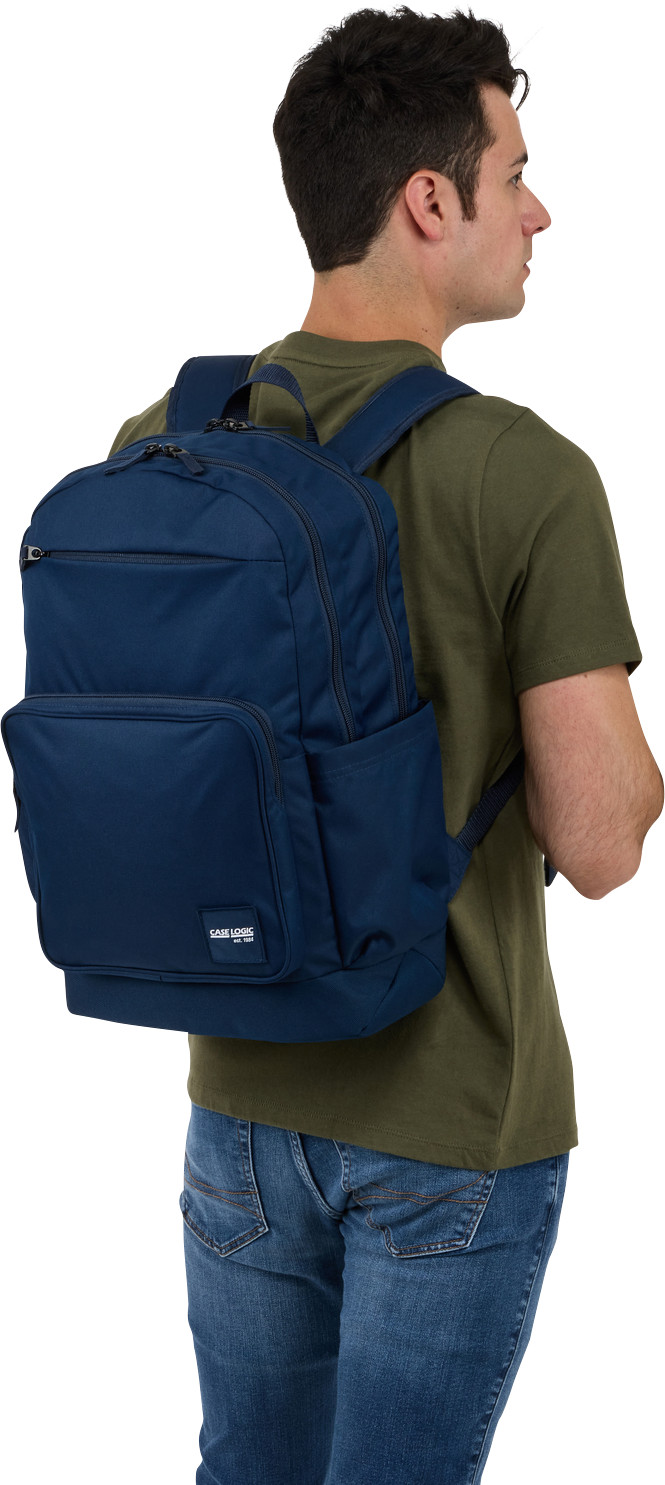 Case Logic Query Laptop Backpack - Dark Blue product in use