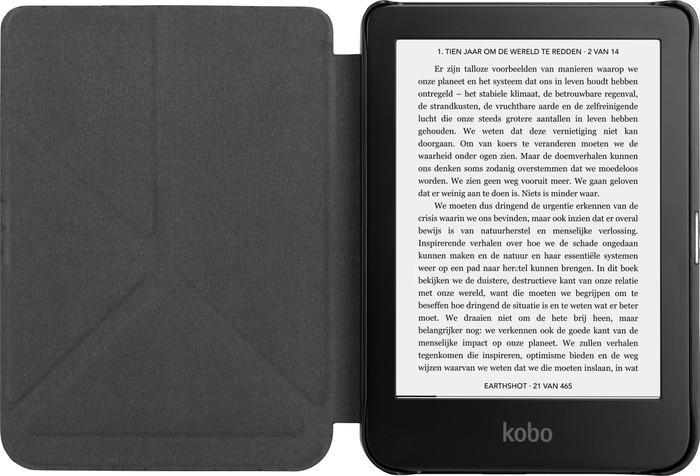 BlueBuilt Book Case Zwart voor Kobo Clara 2E Main Image