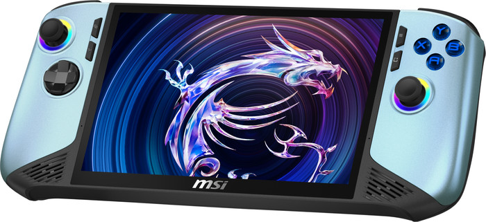 MSI Claw 8 AI+ A2VM Glacier Blue Edition-250NL rechterkant