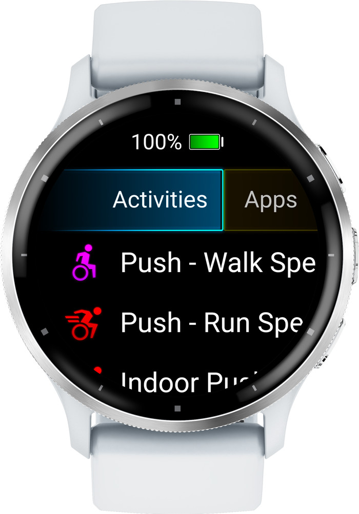 Garmin Venu 3 Zilver/Wit voorkant