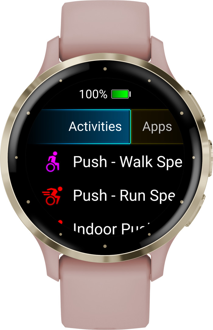 Garmin Venu 3S Goud/Roze voorkant