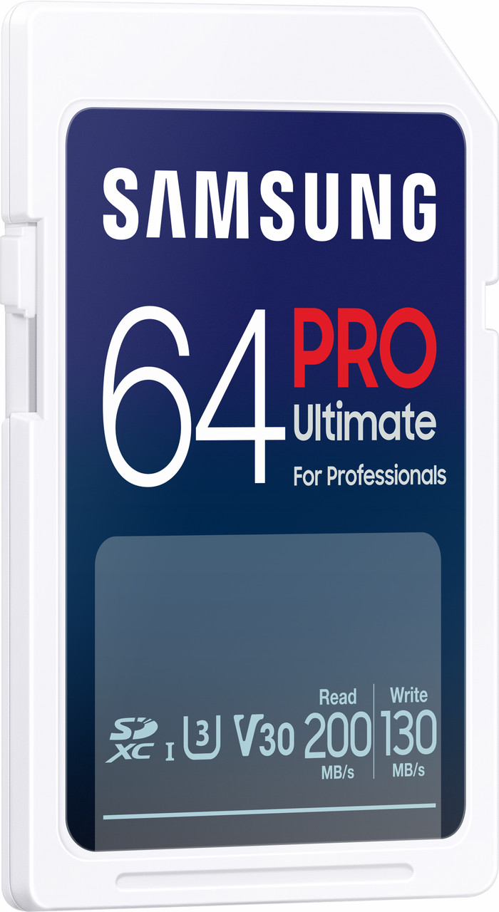 Samsung SDXC PRO Ultimate 64GB 130 MB/s linke seite